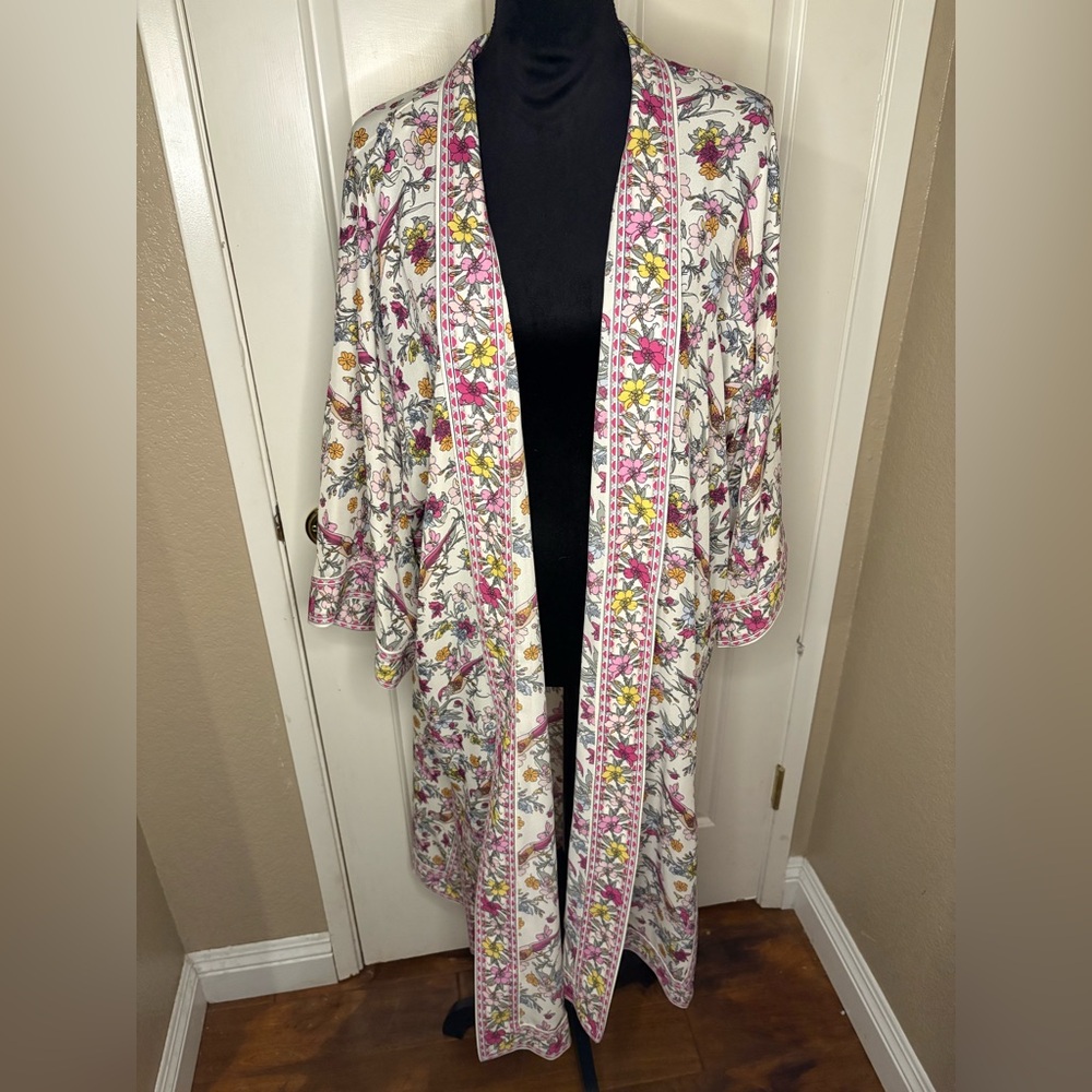 Max Studio Floral Print Kimono